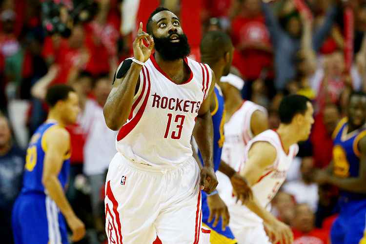James Harden comanda vitória e garante primeira vitória do Rockets na série contra Warriors