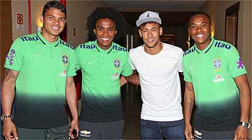Neymar foi o último jogador a se apresentar