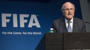 Blatter em seu último pronunciamento na Fifa