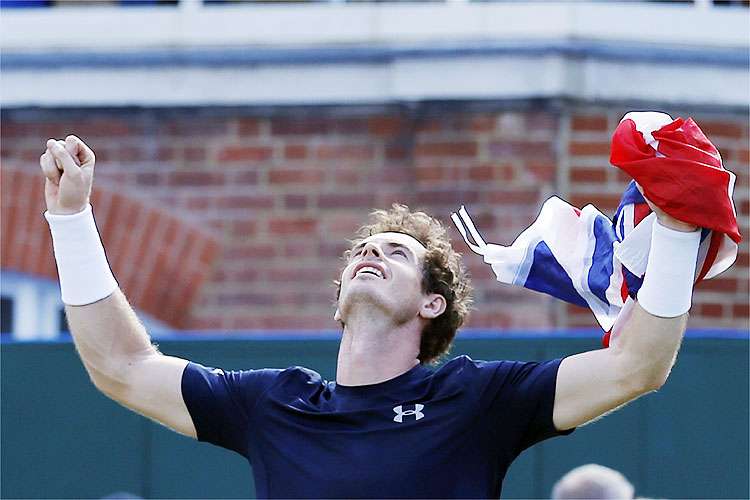 Andy Murray esteve presente nas três vitórias da Grã-Bretanha no duelo com a França por 3 a 1