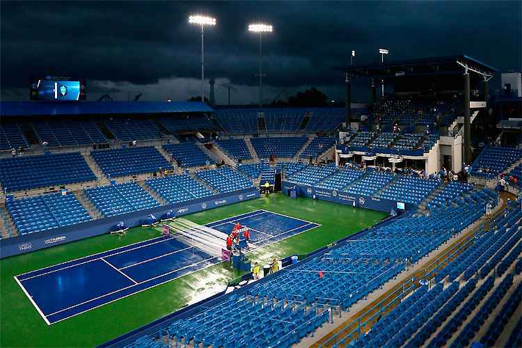 Tempo chuvoso provocou adiamento de várias partidas do Masters 1000 em Cincinnati, inclusive dos mineiros