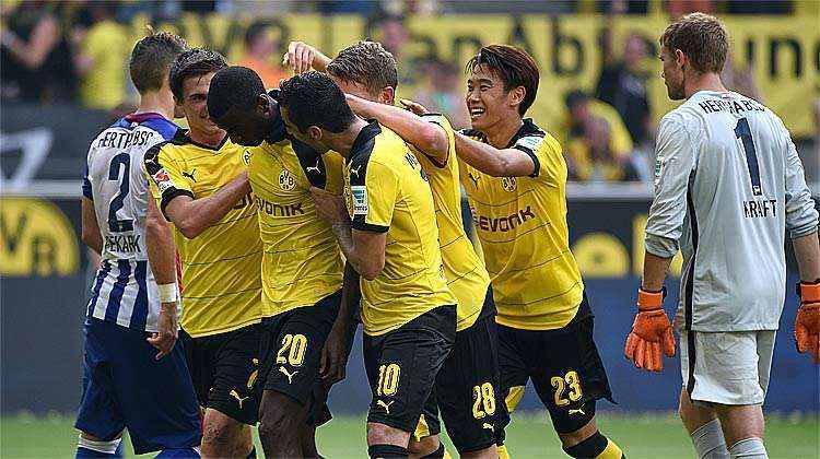 Vitória deixou o Dortmund com o melhor saldo da competição: 10 gols marcados e apenas um sofrido