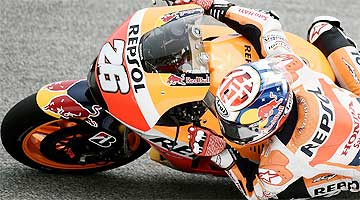Dani Pedrosa sobrou durante prova qualificatória