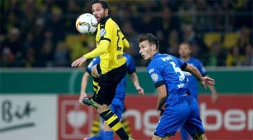 Borussia chegou a levar um susto no início, protagonizado pelo goleiro Bürki, mas logo se recuperou, virou o placar e disparou uma goleada por 7 a 1