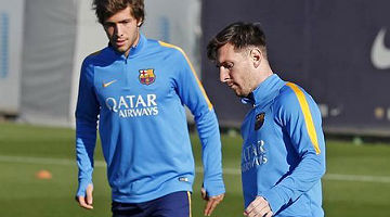 Recuperado de lesão, Lionel Messi já treina com companheiros no Barcelona