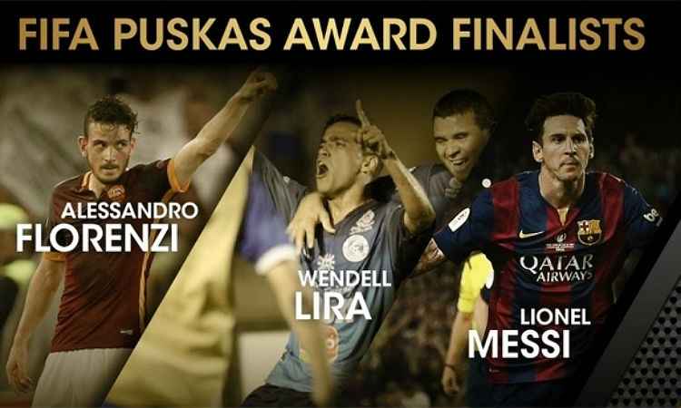 Wendell Lira, do modesto Goianésia, está entre italiano Florenzi e astro Lionel Messi na disputa