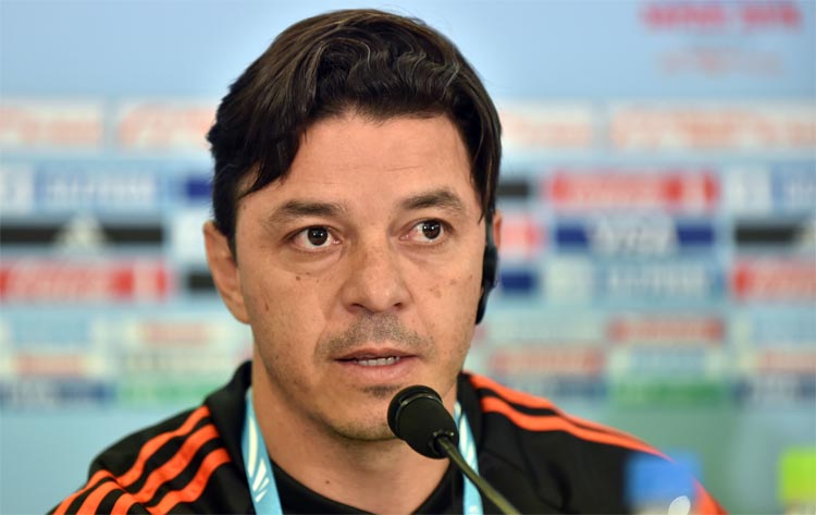 Marcelo Gallardo apostou na intensidade física dos jogadores do River para tentar surpreender o Barcelona 