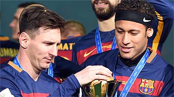 Messi e Neymar protagonizaram uma das temporadas mais marcantes da história