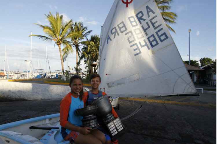 Marina foi campeão no feminino e Tiago Monteiro no geral no Brasileiro de optimist, em Santa Catarina