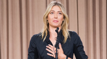 Sharapova confirmou doping no início da semana