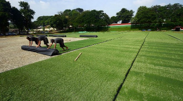 Fluminense trocou grama natural por sintética em um dos campos de do CT das Laranjeiras