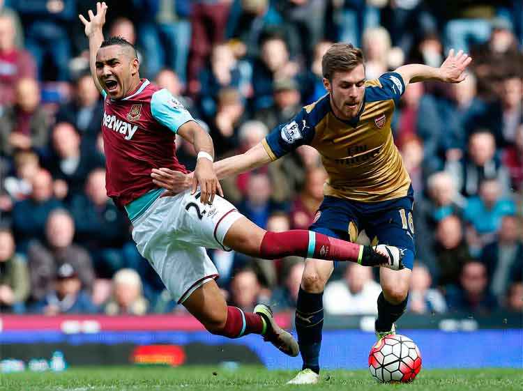 Arsenal e West Ham ficaram no empate por 3 a 3, em uma partida bastante movimentada pelo Inglês