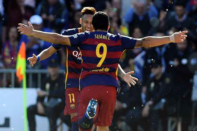 No trio formado por Messi, Neymar e Suárez, o uruguaio foi o grande destaque dos catalães na conquista do Espanhol