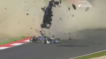 Apesar da imagem impressionar, Pedro Piquet saiu ileso
