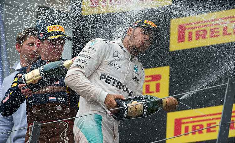 Com estes resultados, Hamilton voltou a diminuir a diferença para Rosberg no Mundial de Pilotos