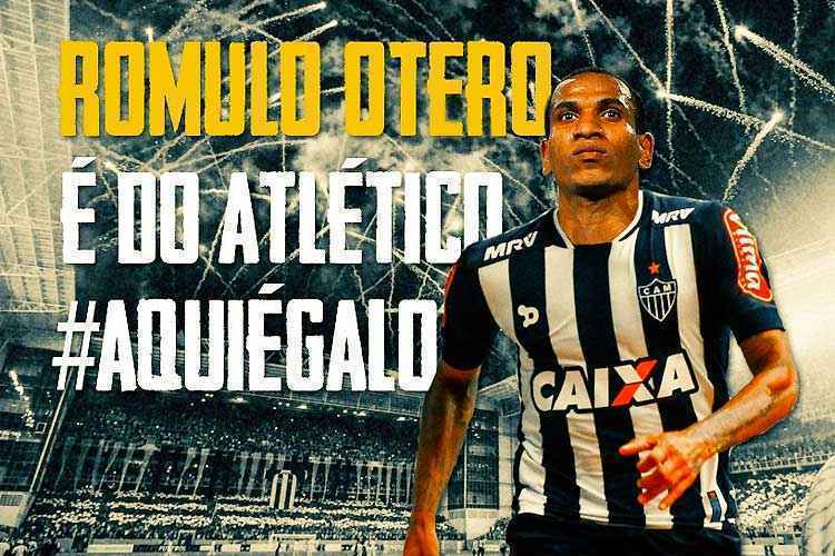 Em montagem no Twitter, Atlético oficializou a contratação do armador Rómulo Otero, de 23 anos 