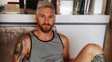 Esposa de Messi postou foto em sua rede social oficial