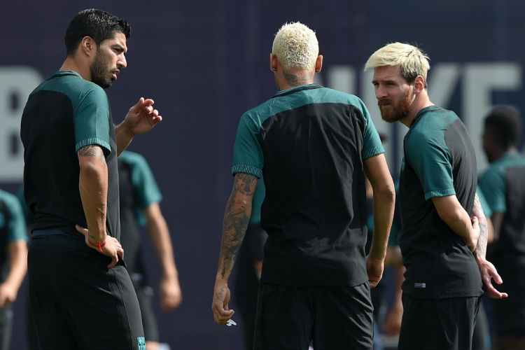 Trio de ataque com Messi, Suárez e Neymar estará em campo pelo Barcelona contra o Celtic