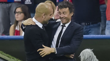 Guardiola e Luis Enrique já se encontraram na Alemanha, também pela Liga dos Campeões