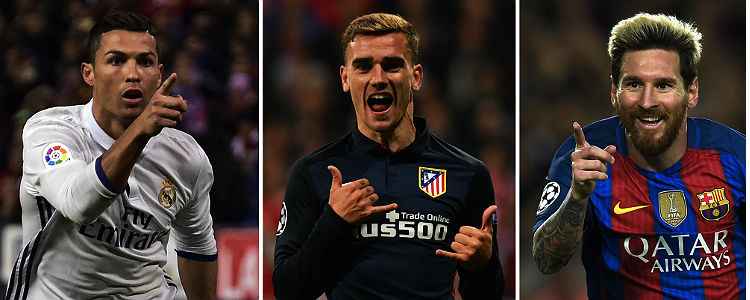 Cristiano Ronaldo e Lionel Messi disputam prêmio novamente; Griezmann é
