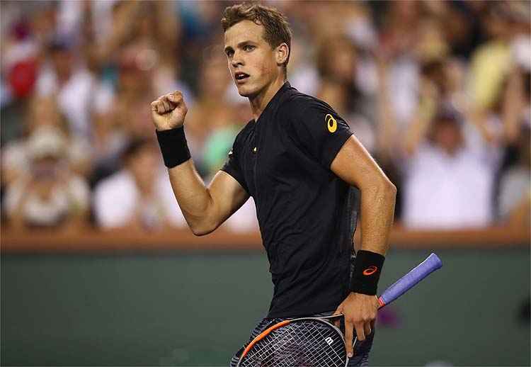 Canadense Vasek Pospisil, hoje apenas 129º do ranking mundial, veio do qualifying