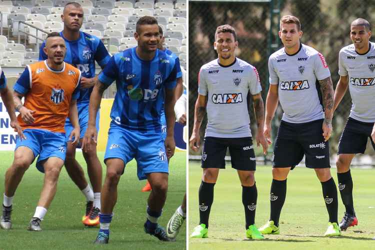 URT fechou a preparação com treino no Mineirão; no Galo, Rafael Moura (c) vai ocupar a vaga de Fred