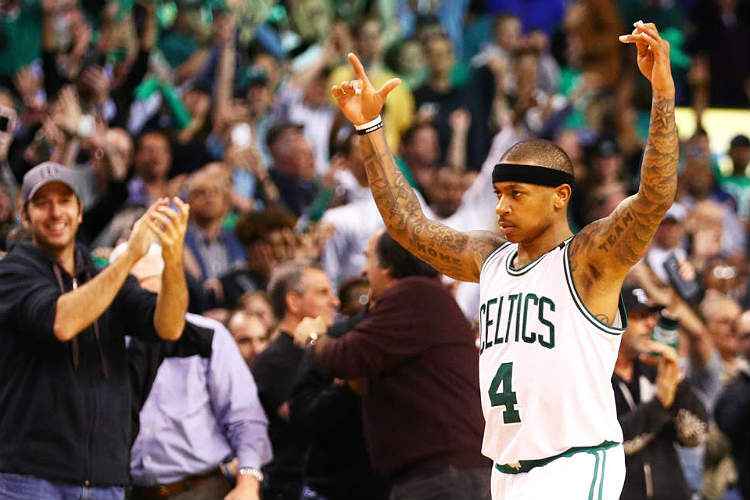 Isaiah Thomas foi o cestinha do jogo, com 53 pontos, e comandou a virada dos Celtics na prorrogação