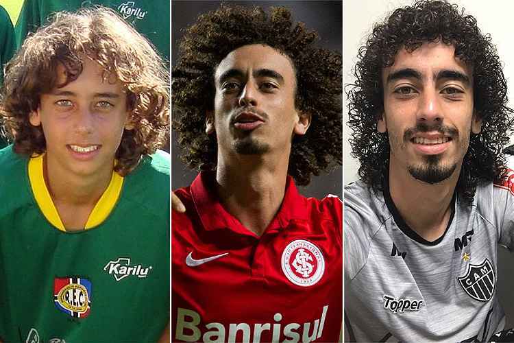 Valdívia em três momentos: o começo no Rondonópolis, a afirmação no Inter e a retomada no Atlético