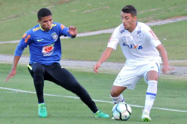 Jogo treino entre equipes sub-20 do Cruzeiro e da Seleção Brasileira terminou empatado em 0 a 0