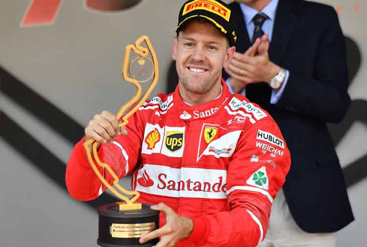 Sebastian Vettel foi o vencedor, após ter acertado na estratégia, no GP de Monaco