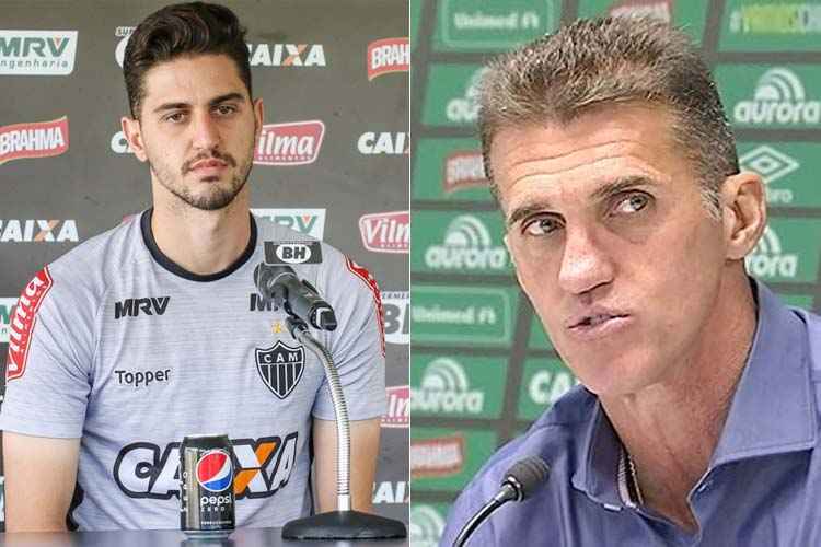 Pai e filho em lados opostos na partida entre Atlético e Chapecoense neste domingo em Santa Catarina