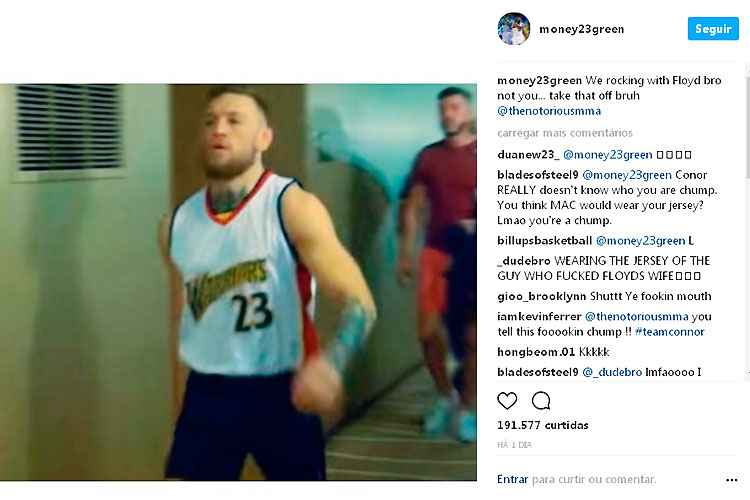 Post de Draymond Green motivou reação de McGregor e troca de farpas entre jogador da NBA e lutador
