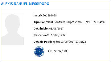 Nome de Messidoro apareceu no BID da CBF