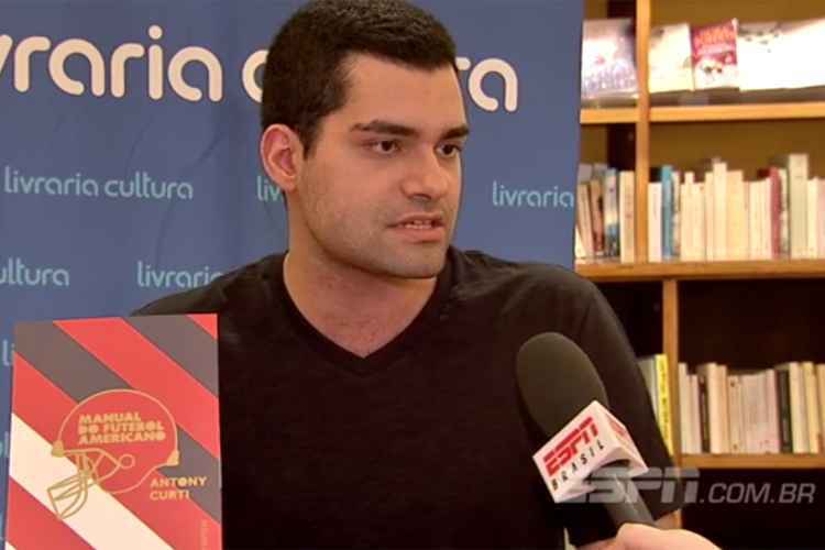 Antony Curti começou acompanhando a NFL e hoje é um dos comentaristas da ESPN