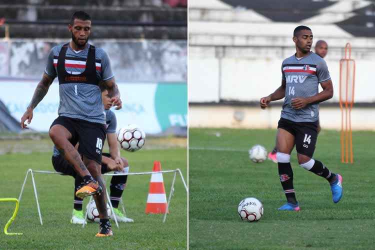 Léo Lima e Wellington Cézar começam Era Martelotte preteridos pelo treinador durante os treinos