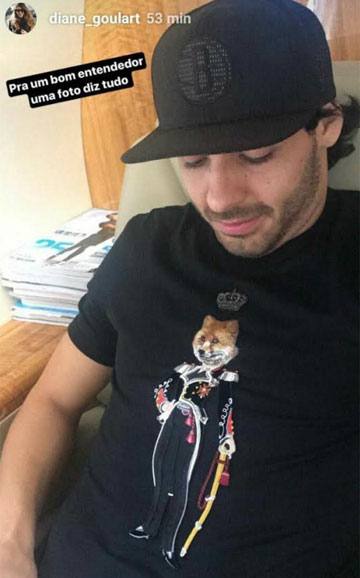 Esposa de Goulart publicou foto no Instagram: 