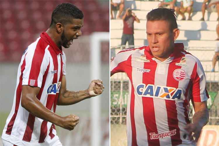 Contratados na Série B do Brasileiro, Vinícius (E) e Rafael Oliveira desfalcam ataque do Náutico