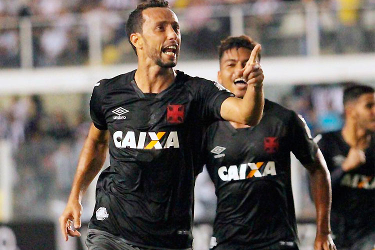 Nenê balança as redes do Peixe aos 47min do segundo tempo e garante virada do Vasco na Vila Belmiro