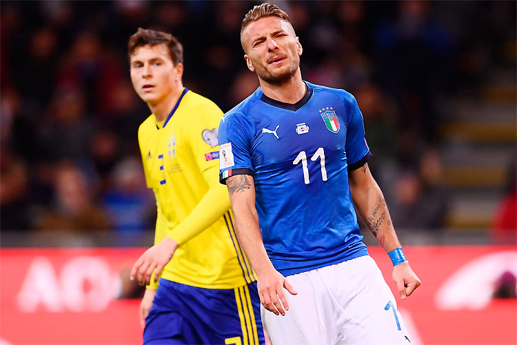 Atacante Immobile lamenta chance desperdiçada: Itália fracassa em Milão e vê a Suécia se classificar