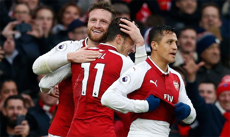 Com a vitória, o Arsenal chegou aos 22 pontos e ficou a apenas um do Tottenham na tabela