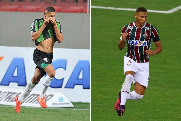 Richarlison se destacou tanto pelo América, em 2015, quanto pelo Fluminense, em 2016 e 2017