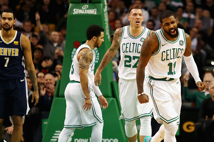 Kyrie Irving anotou 33 pontos em vitória do Boston Celtics sobre Denver Nuggets