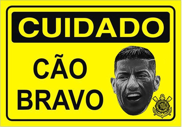 Corinthians anunciou contratação com essa imagem postada no Twitter