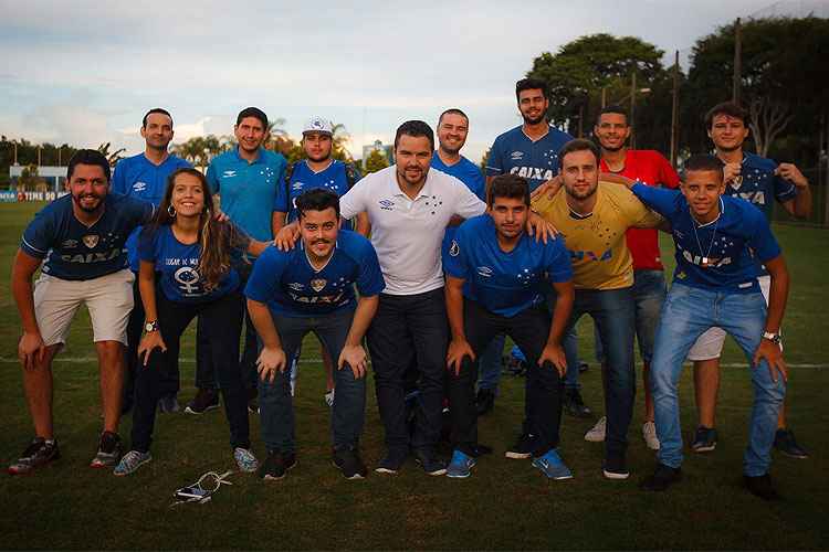 Sócios-torcedores do Cruzeiro conheceram dependências da Toca da Raposa II nessa sexta-feira