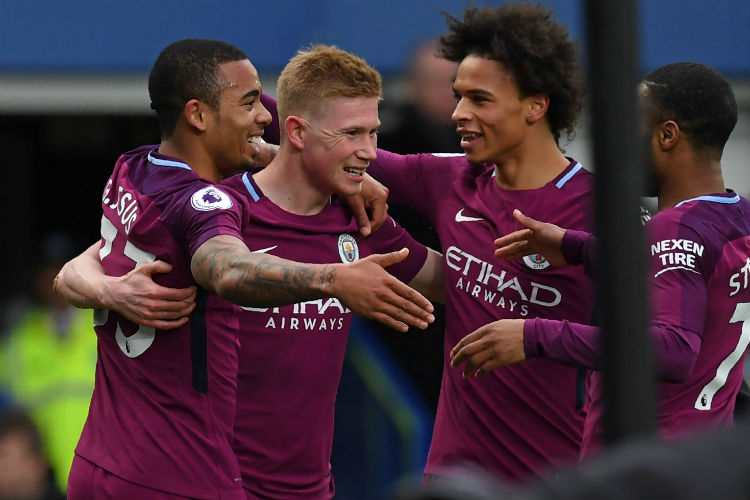 Gols do Manchester City foram marcados por Sané, Gabriel Jesus e Sterling
