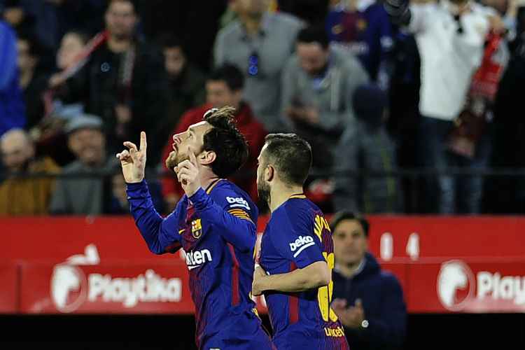Argentino marcou um dos gols do Barcelona no empate