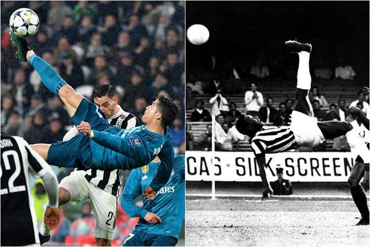 Compare as bicicletas de Cristiano Ronaldo e Pelé