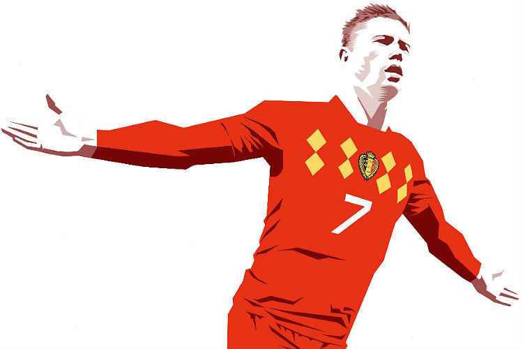 Em evolução desde que passou a trabalhar com Guardiola, De Bruyne conduz Seleção Belga na Rússia