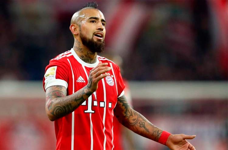 Arturo Vidal passa por cirurgia e está fora do restante da temporada