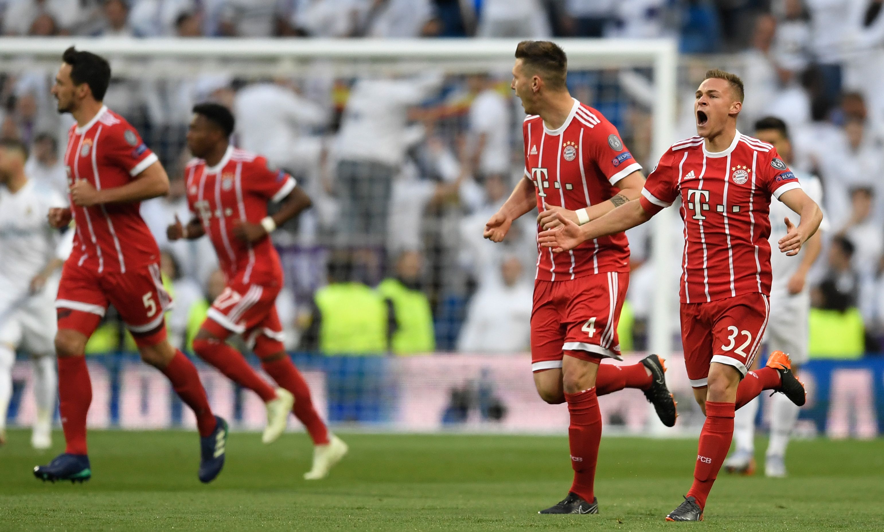 Gol do Bayern de Munique calou o Santiago Bernabéu no começo do duelo